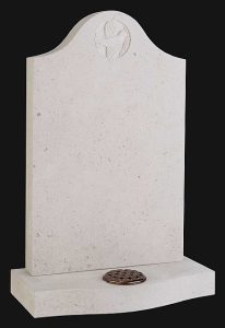Brenna Stone Headstone with Humming Bird - 16127